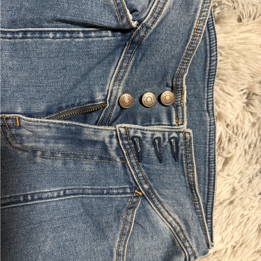 Free People High Rise Blue Jeans